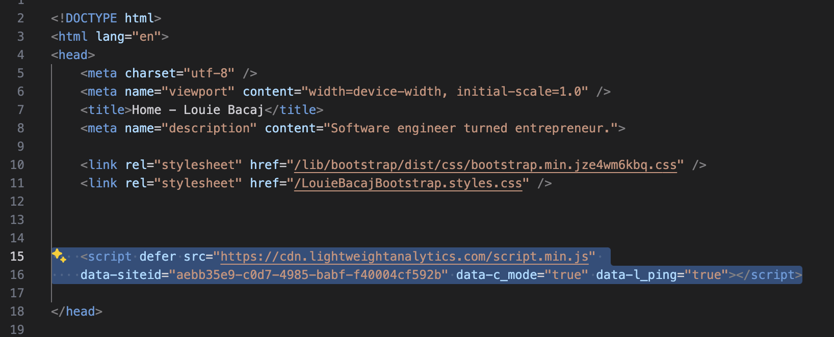 Script Installation Example